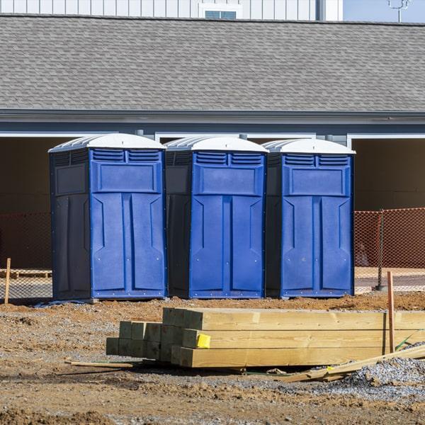 Heavy-duty construction site porta potty in Paris, Texas